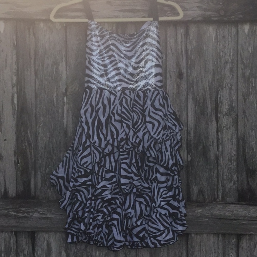 Girls Rare Editions Zebra Dress size 14